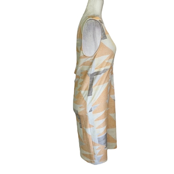 NWOT Mara Hoffman Cream Knit Cutout Mini Shift Dress in Loom Peach Pastel - L - Picture 7 of 14